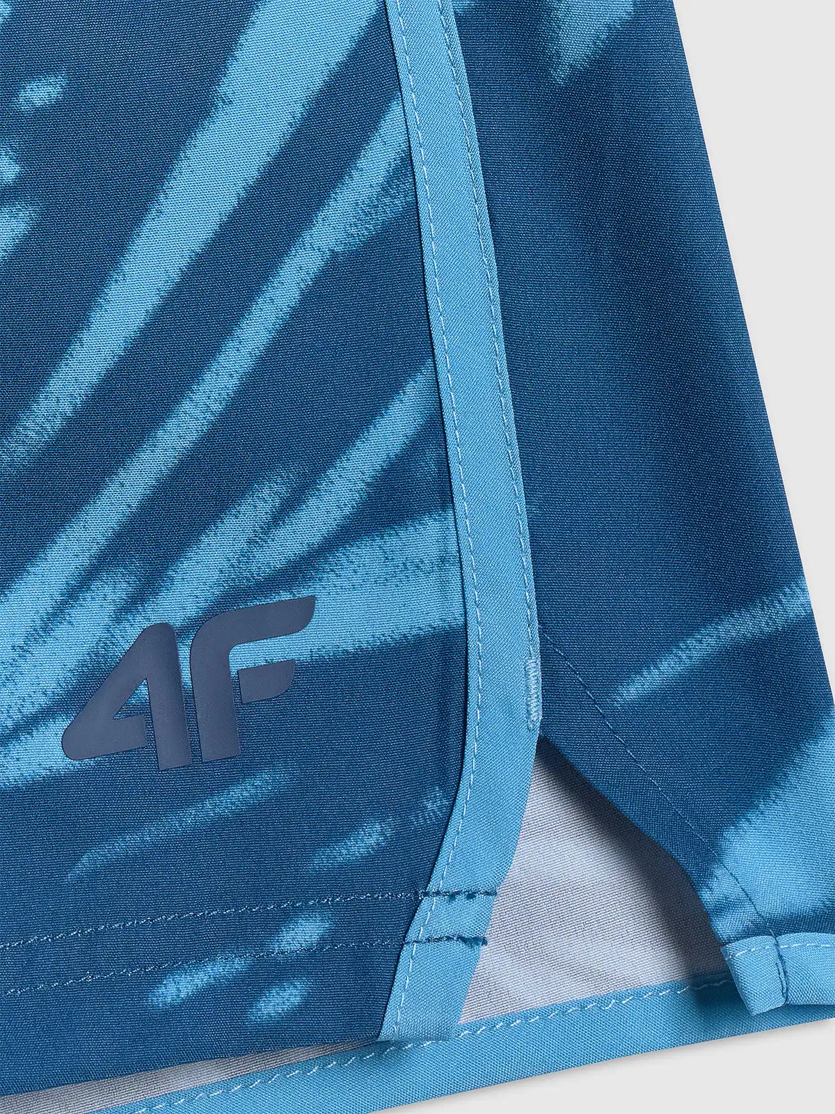 Pantaloni scurți de plajă pentru bărbați  4F M166 4FWSS26UBDSM166 teal allover