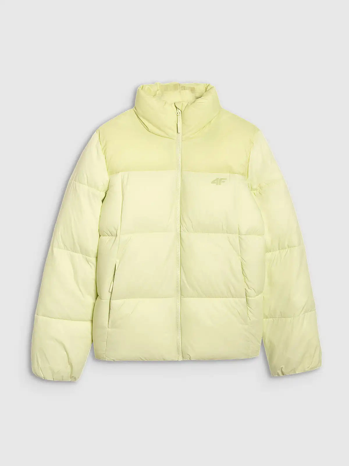 Jachetă de puf pentru femei 4F F581 4FWAW25TDJAF581 light green