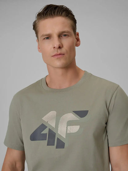 Мужская футболка casual 4F M2667 4FWSS26TTSHM2667 khaki