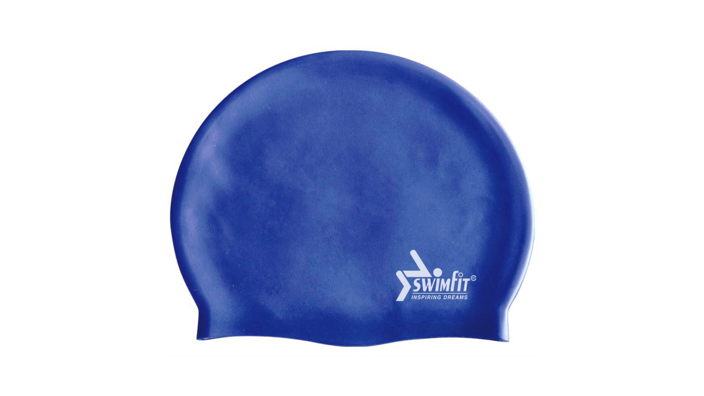 Căciulă pentru înot Swimfit jr Solid Silicone Cap blue/navy 3020903