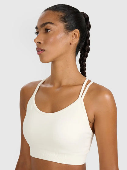 Bra pentru fitness 4F F218 4FWAW25USBAF218 creme