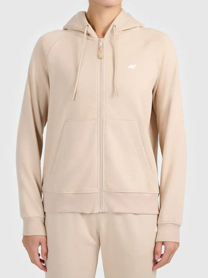 Женский батник на молнии 4F  F2673 4FWAW26TSWSF2673 beige