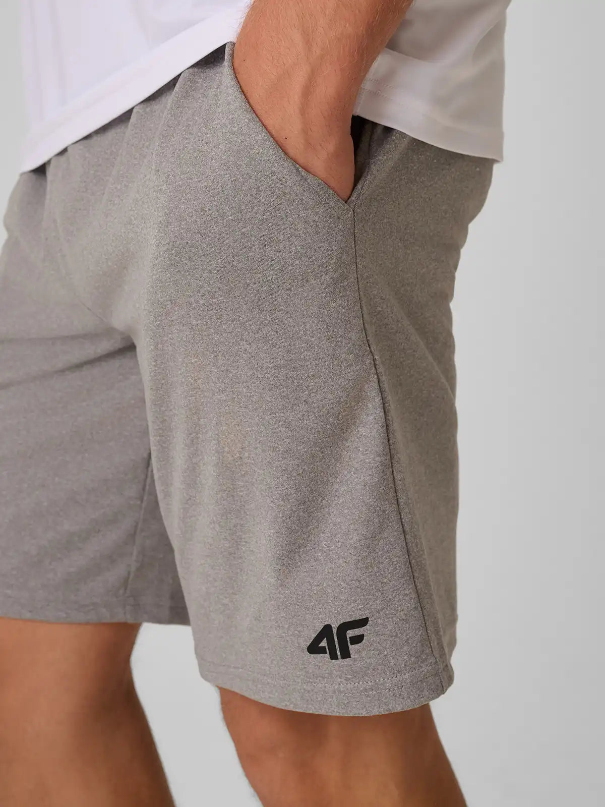 Мужские шорты для фитнеса 4F M1671 4FWAW26TFSHM1671 grey melange