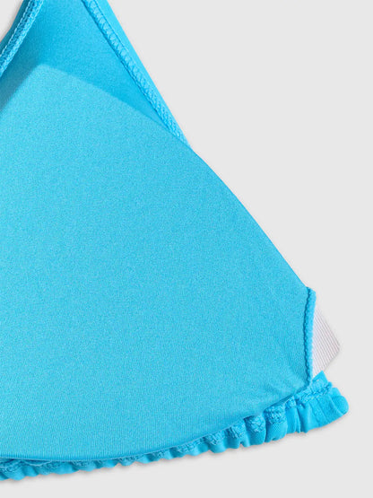 Top de baie bikini pentru femei 4F F085 4FWSS26UBKTF085 blue