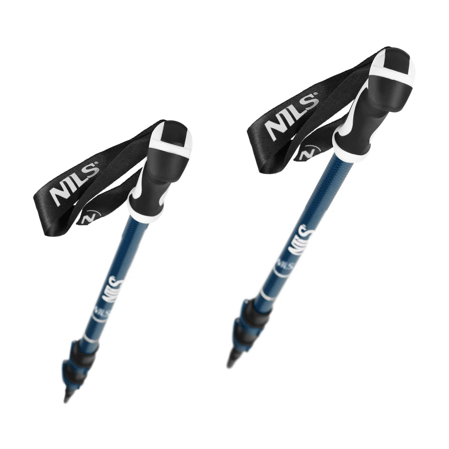 Bețe pentru mersul nordic Abisal Blue Alu Nordic Walking Poles Nils TK8601
