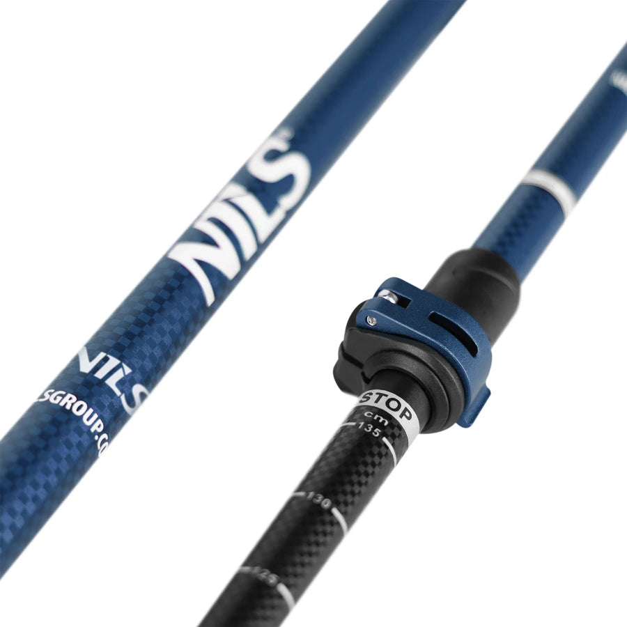 Bețe pentru mersul nordic Abisal Blue Alu Nordic Walking Poles Nils TK8601