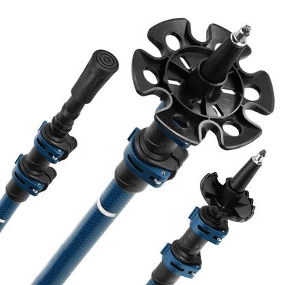 Bețe pentru mersul nordic Abisal Blue Alu Nordic Walking Poles Nils TK8601