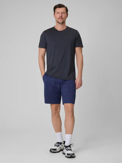 Pantaloni scurți de antrenament pentru bărbați  4F M1277 4FWSS26TFSHM1277 navy melange