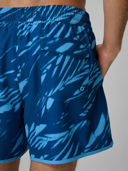 Pantaloni scurți de plajă pentru bărbați  4F M166 4FWSS26UBDSM166 teal allover