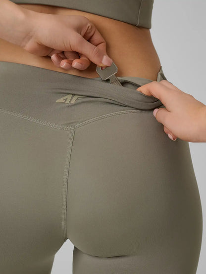 Legginși de antrenament pentru femei 4F F458 4FWSS26TFTIF458 green