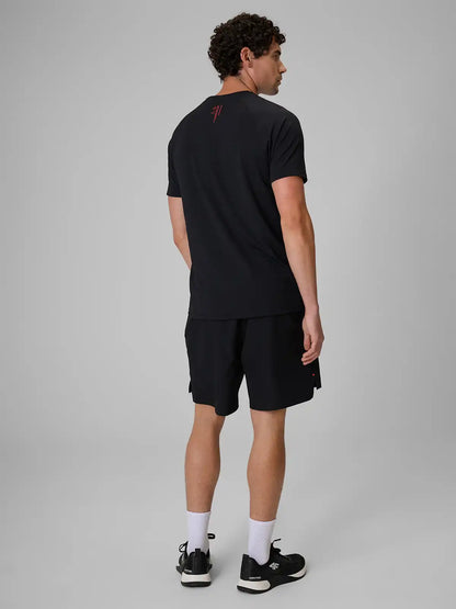 Pantaloni scurți de fitness pentru bărbați 4F M1588 4FWAW26TFSHM1588 deep black