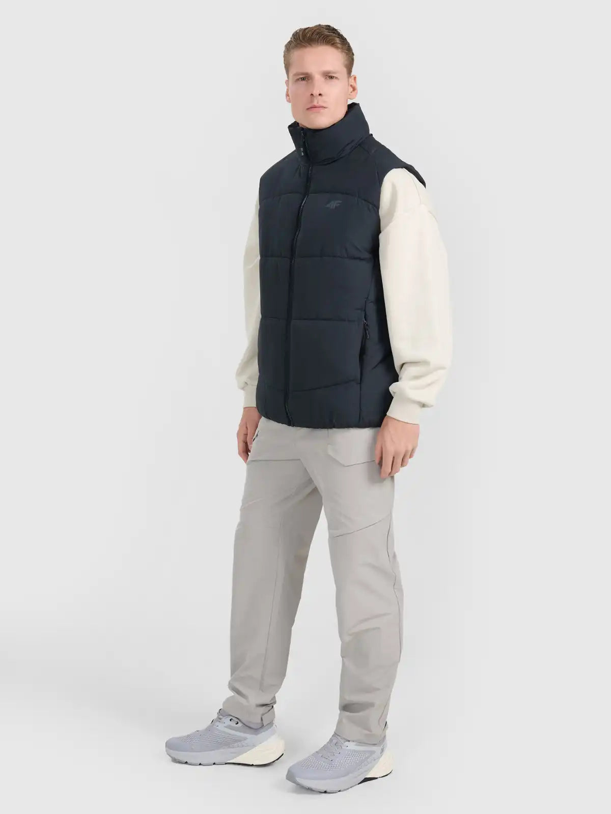 Vestă pentru bărbați  4F M295 4FRAW25TVJAM295 deep black