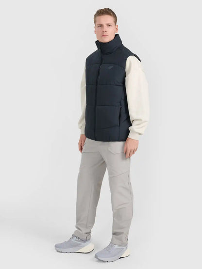 Vestă pentru bărbați  4F M295 4FRAW25TVJAM295 deep black