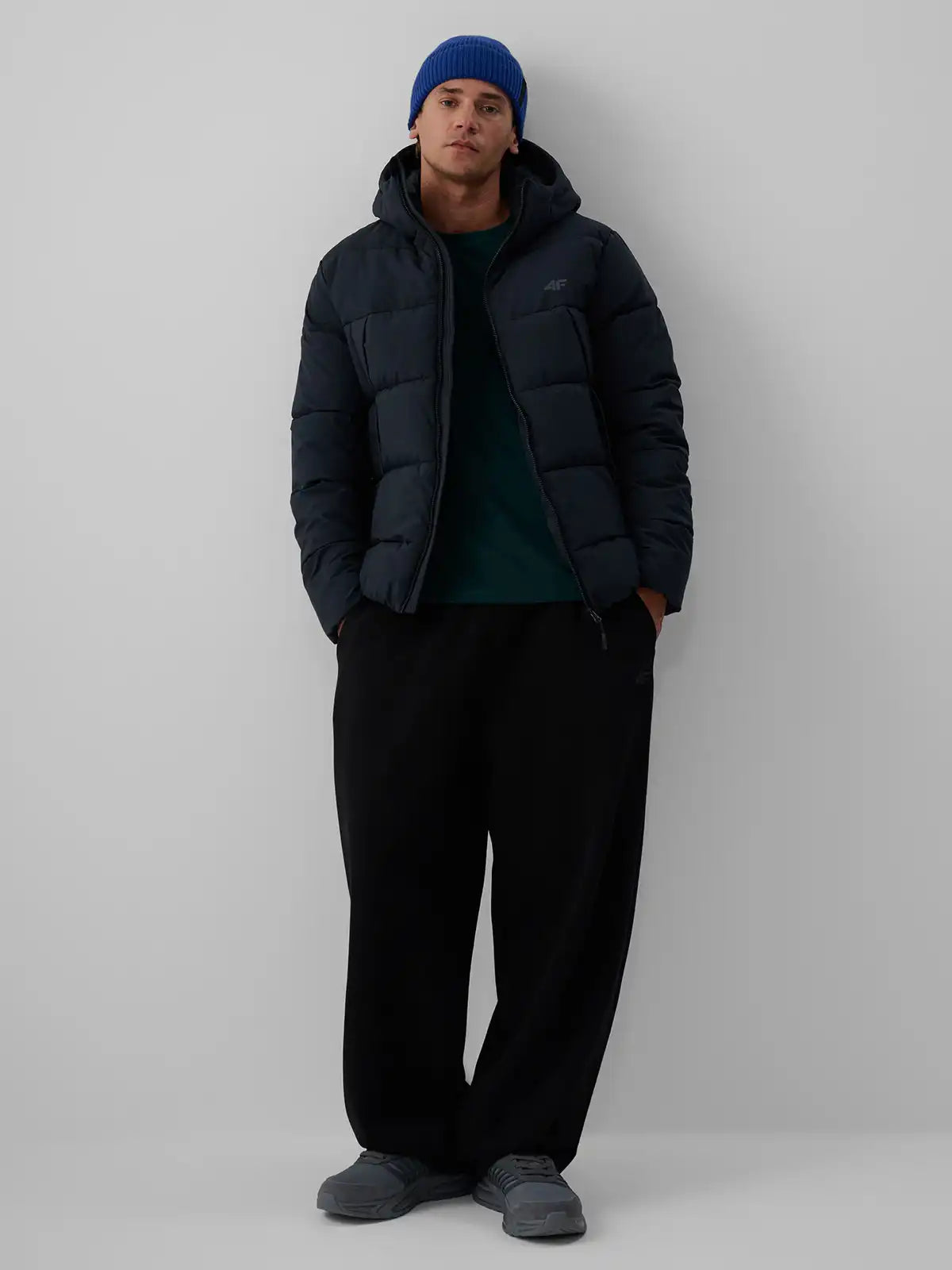 Мужская стеганая куртка 4F M1213 4FWAW26TTJAM1213 deep black