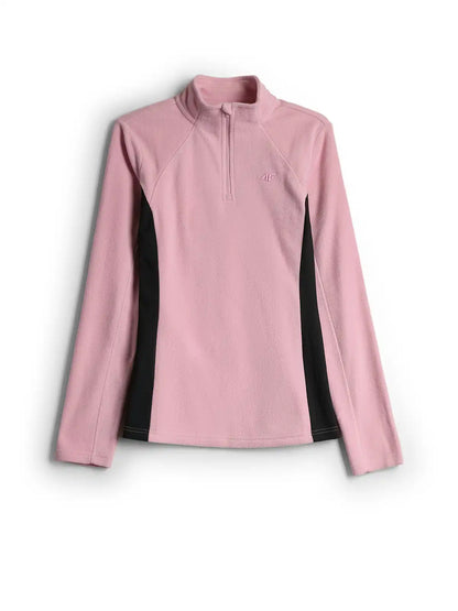Hanorac microfleece pentru femei 4F F085 4FWAW26UFLEF085 light pink