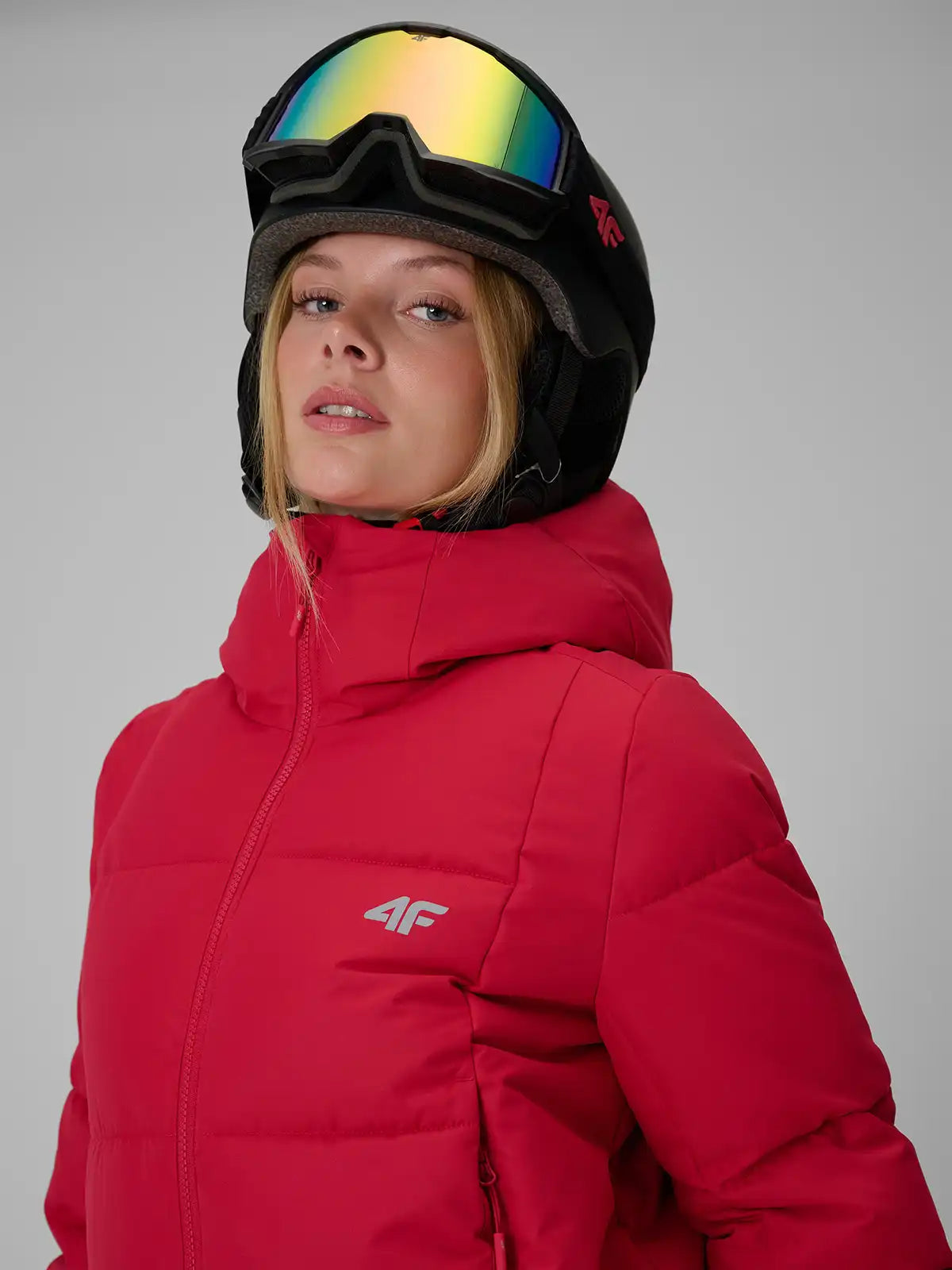 Женская лыжная куртка  4F F1223 4FWAW26TTJAF1223 dark pink