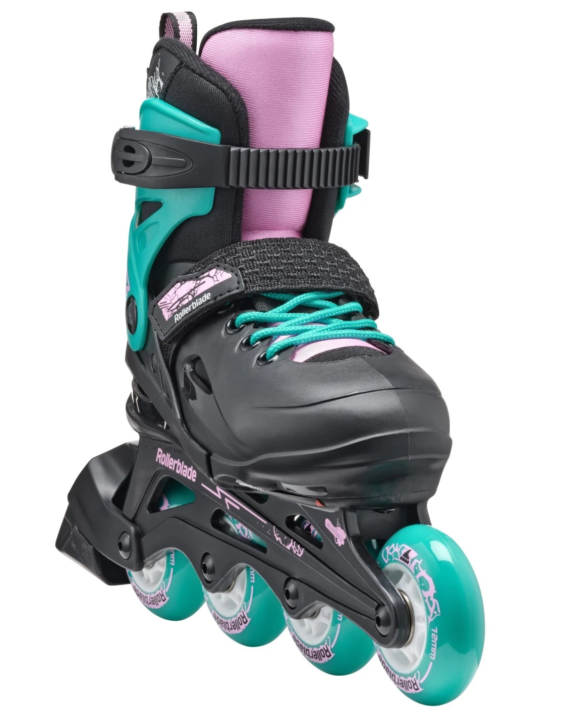 Role Rollerblade Fury 073735003C1 nero/verde mare