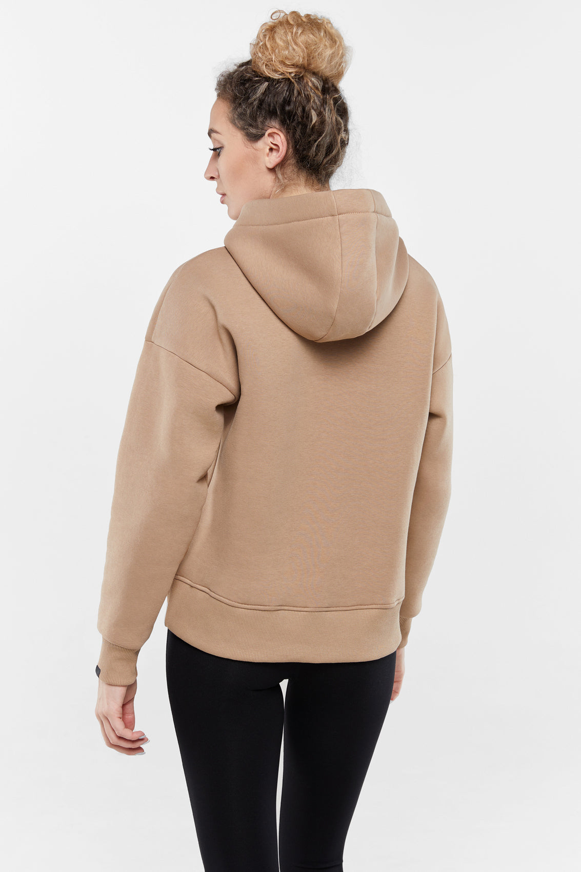 Женский батник AimoSport bumbac/fleece HF010 beige