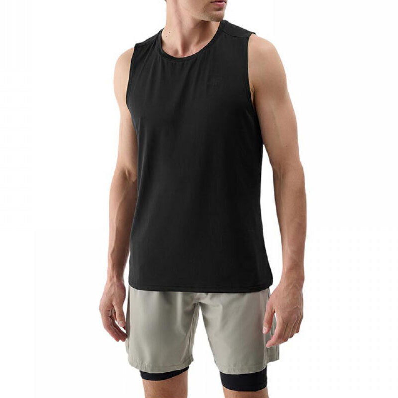 Maiou de antrenament pentru bărbați 4F M0911 4FWSS26TFSLM0911 deep black