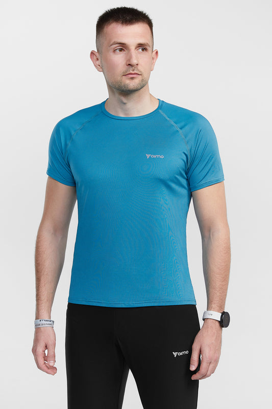 Tricou de fitness pentru bărbați AimoSport TRB001-3 blue