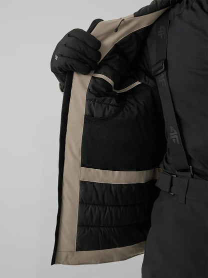 Geacă de ski pentru bărbați 4F M1202 4FWAW26TTJAM1202 beige