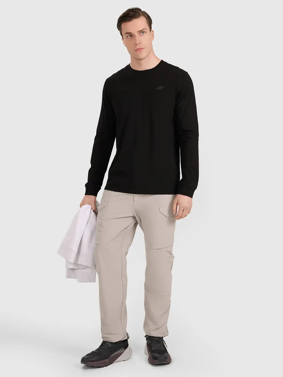 Мужской лонгслив casual 4F M432 4FWMM00TLONM432 deep black