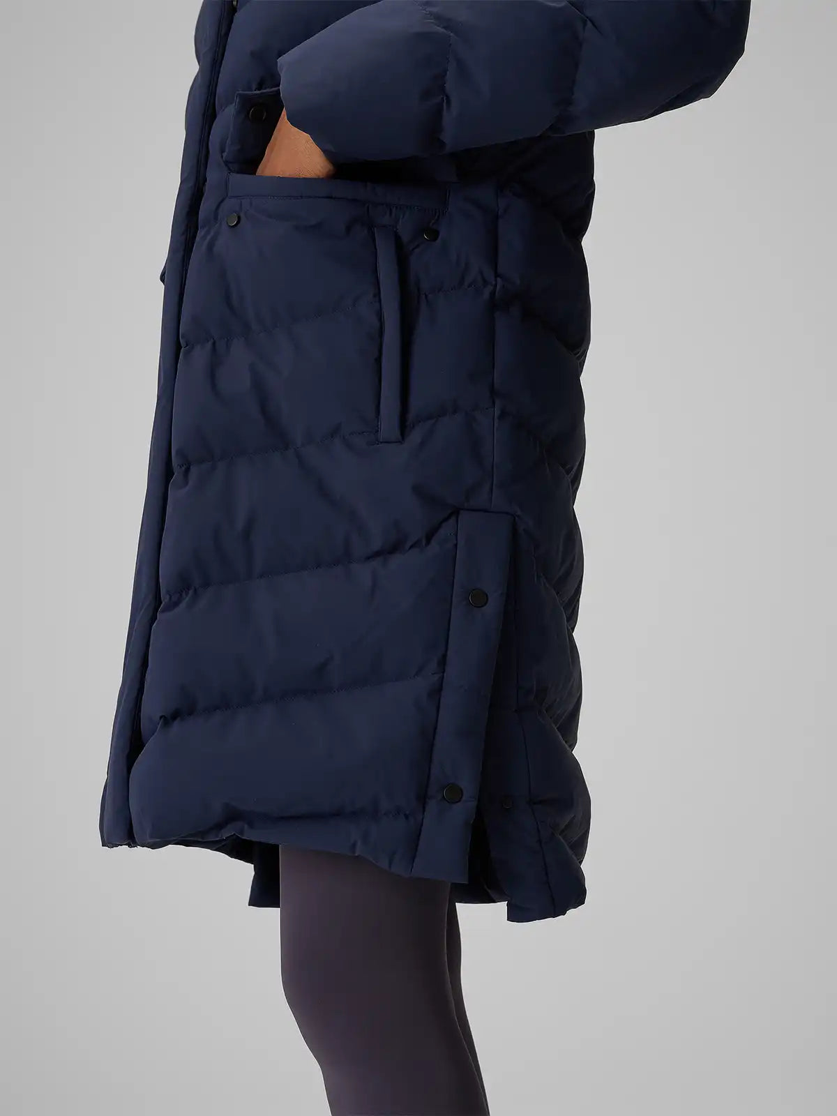 Женский длинный пуховик 4F F0929 4FWAW26TDJAF0929 navy