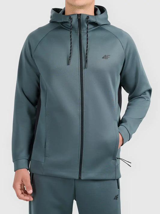 Мужской батник на молнии для фитнеса 4F M0975 4FWAW26TFSWM0975 dark green