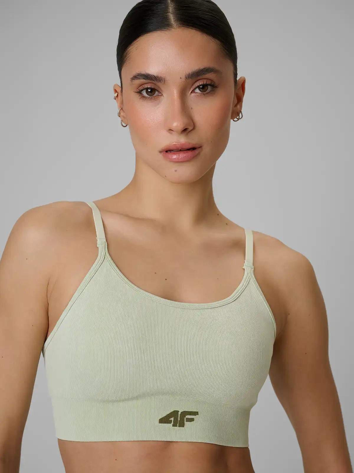 Bra pentru fitness 4F F203 4FWSS26USBAF203 light green