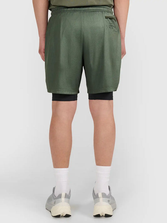 Мужские шорты для тренировок 4F M1259 FNK 2in1 4FWSS26TFSHM1259 khaki