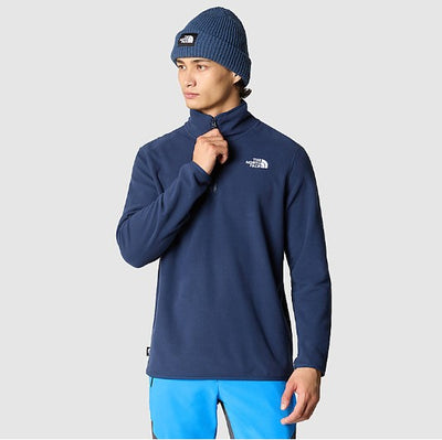 Батник из флисcа The North Face 100 glacier 1/4 zp monterey blue nf0a5ihpbh71003