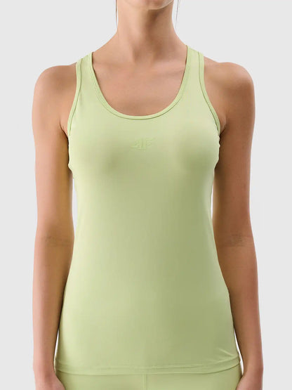 Maieu de fitness pentru femei 4F F414 4FRSS25TFSLF414 Light green