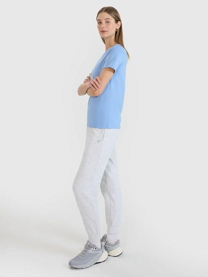 Tricou pentru femei casual 4F F2356 4FWMM00TTSHF2356 denim