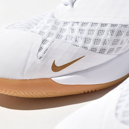 Кроссовки мужские для волейбола Nike Zoom Hyperspeed Court DJ4476 - 170 white/metallic gold