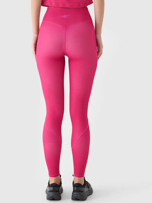 Legginși de antrenament pentru femei 4F F369 4FWAW25TFTIF369 pink