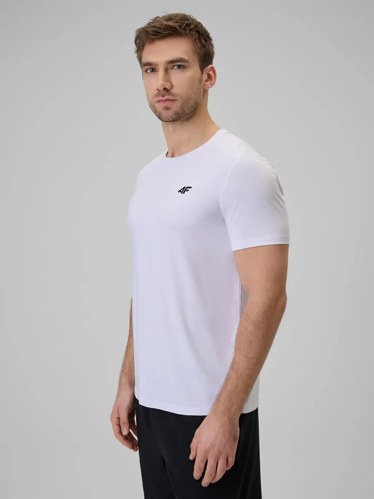 Tricou de antrenament pentru bărbați 4F M1785 4FWSS26TFTSM1785 white