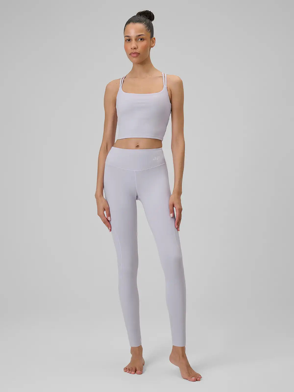 Legginși de yoga pentru femei 4F F404 4FWSS26TFTIF404 light violet