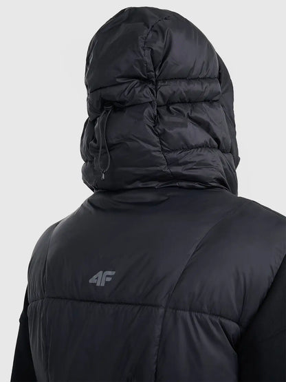 Vestă lungă din puf pentru femei 4F F221 4FWAW25TVJAF221 deep black