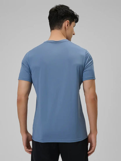 Tricou de antrenament pentru bărbați 4F M1785 4FWSS26TFTSM1785 denim