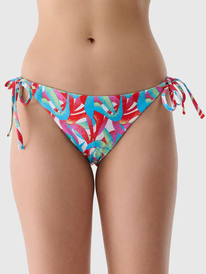 Slip de baie bikini pentru femei 4F F076 4FWSS25UBKBF076 multicolour allover