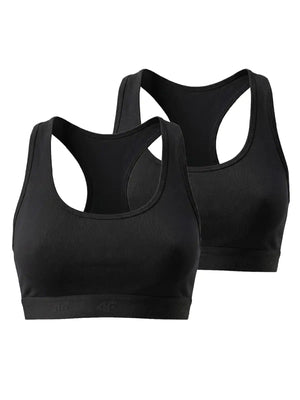Bra din bumbac 4F F041 (2pack) 4FWMM00UBRAF041 deep black