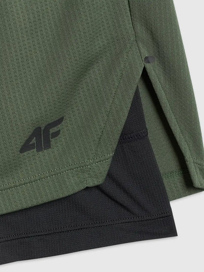 Мужские шорты для тренировок 4F M1259 FNK 2in1 4FWSS26TFSHM1259 khaki