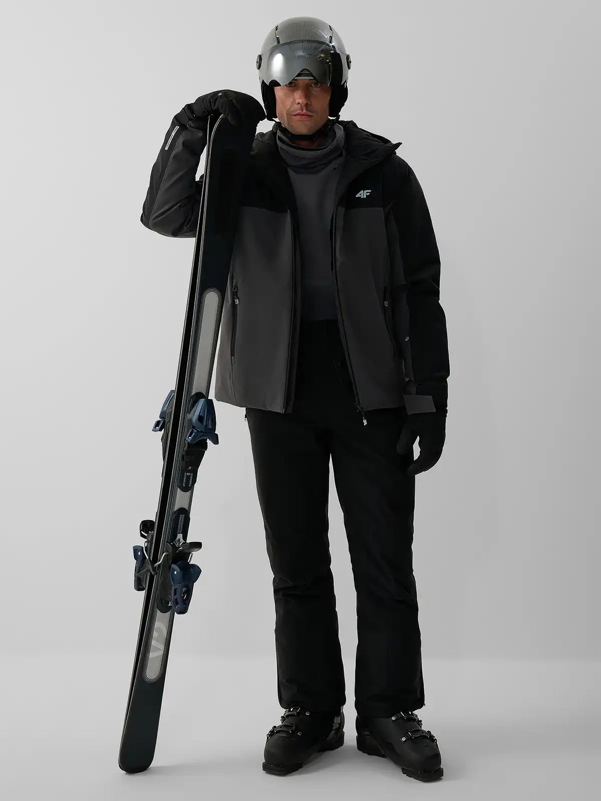 Geacă de ski pentru bărbați 4F M1203 4FWAW26TTJAM1203 dark grey