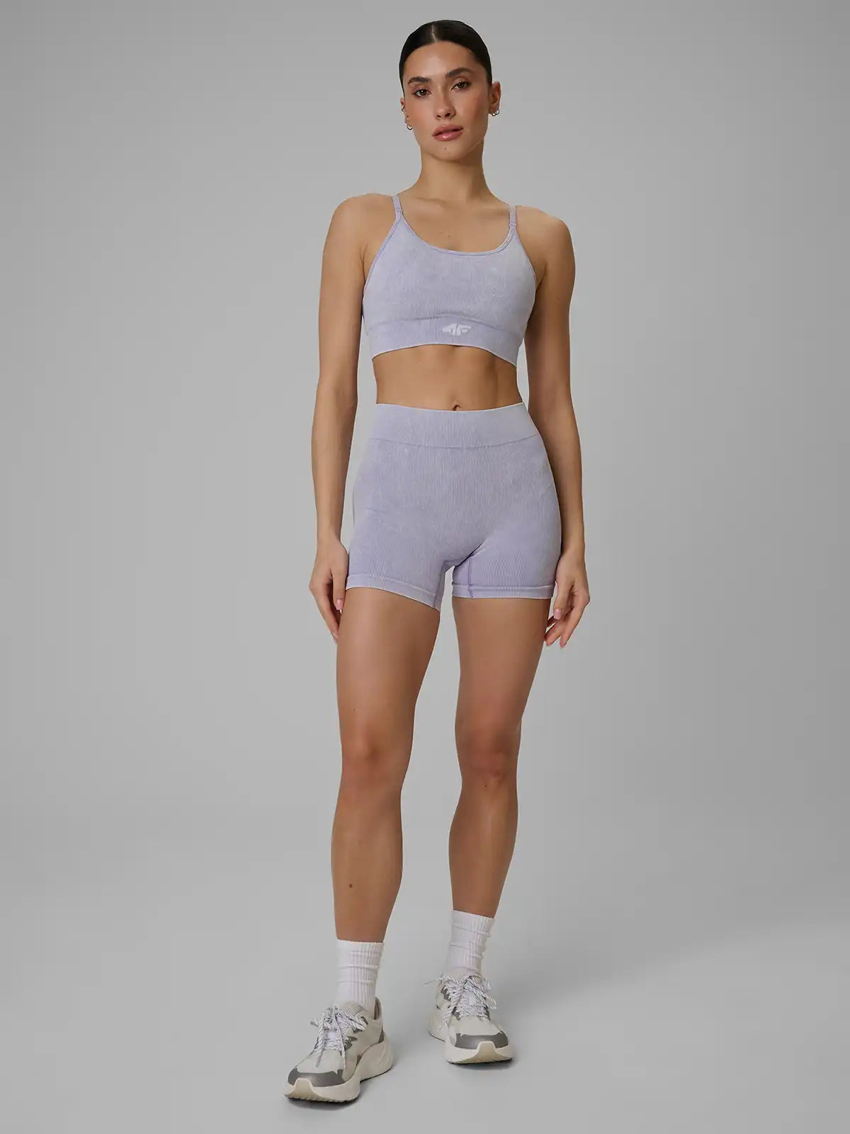 Bra pentru fitness 4F F203 4FWSS26USBAF203 violet