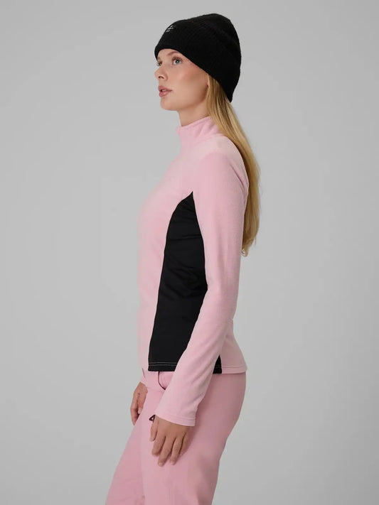 Hanorac microfleece pentru femei 4F F085 4FWAW26UFLEF085 light pink