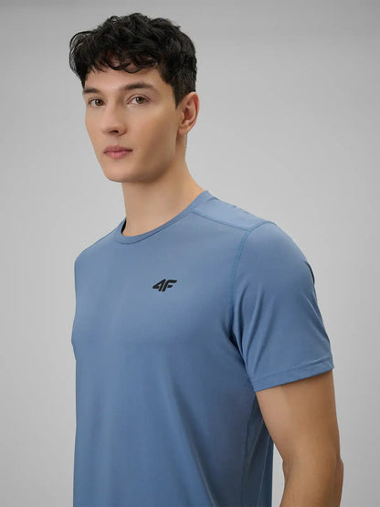 Tricou de antrenament pentru bărbați 4F M1785 4FWSS26TFTSM1785 denim
