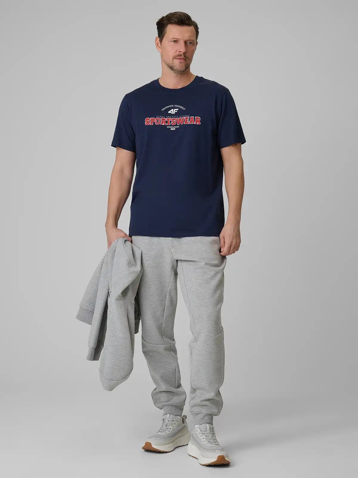 Tricou pentru bărbați casual 4F M3324 4FWSS26TTSHM3324 navy