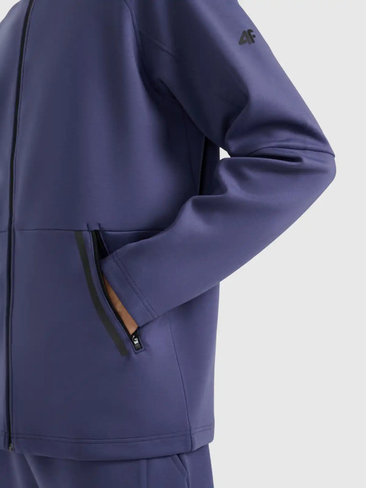 Hanorac cu fermoar pentru bărbați 4F M1865 4FWAW25TSWSM1865 anthracite