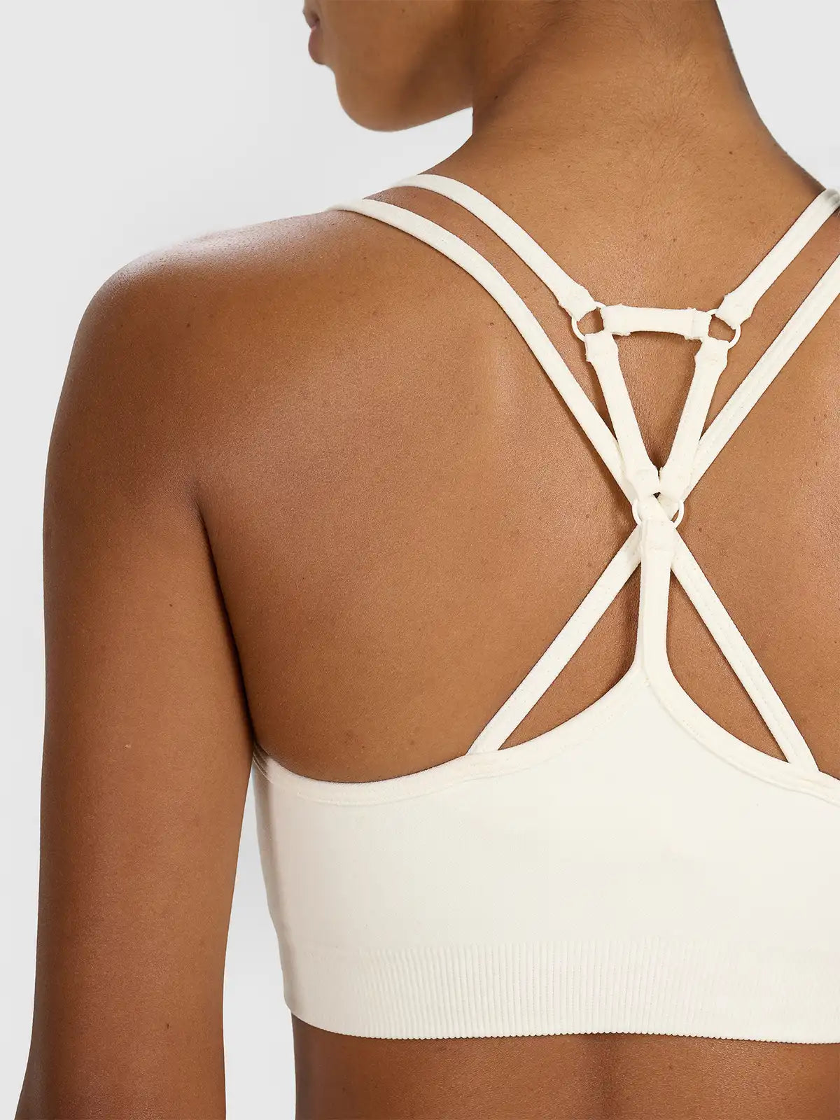 Bra pentru fitness 4F F218 4FWAW25USBAF218 creme