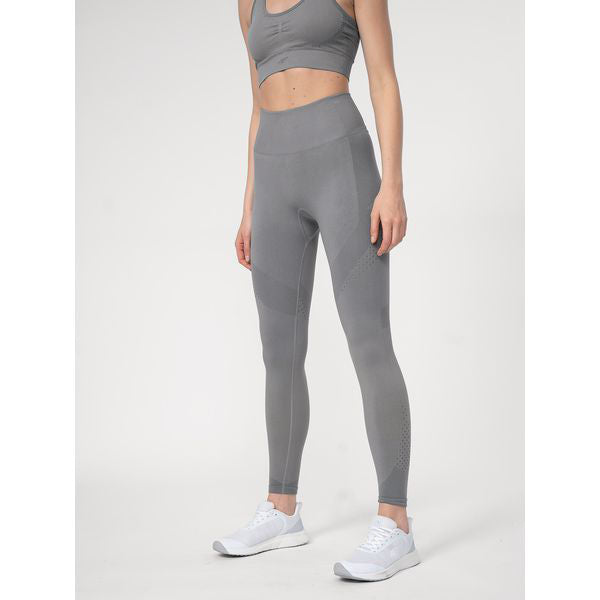 Legginși pentru antrenamente 4F TIGHTS FNK F053 4FSS23TFTIF053 MIDDLE GREY